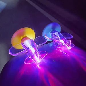 Creative Funny Mini Airplane LED Colorful Lights Safe Riding Fashion Car Decorations Warning Wind Power Generation Gift