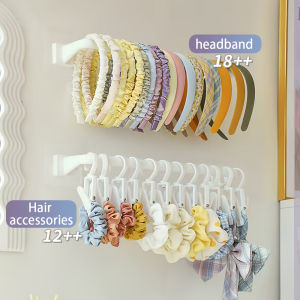 Hair Hoop Storage Rack Wall-Mounted Hair Accessory Storage Rack Headband Scratch Resistant Display Stand Jewelry Organizer