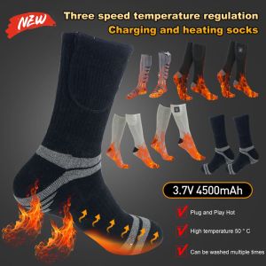 Winter Electric Heated Socks USB Charging Thermal Heating Thermosocks Foot Warmer Socks Trekking Ski Cycling Outdoor Warm Socks