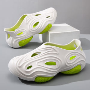 Thick Bottom Sandals Outdoor Anti-Slip Wear-Resistant Casual Mens Rafting Beach Shoes Summer New Simple Toe Cover Slippers