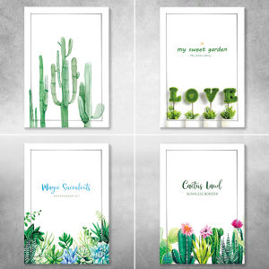 Vertical Succulent Plant Decorative Sticker Self Adhesive Simple Fire Hydrant Sticker PVC Material Modern Style Wall Decal