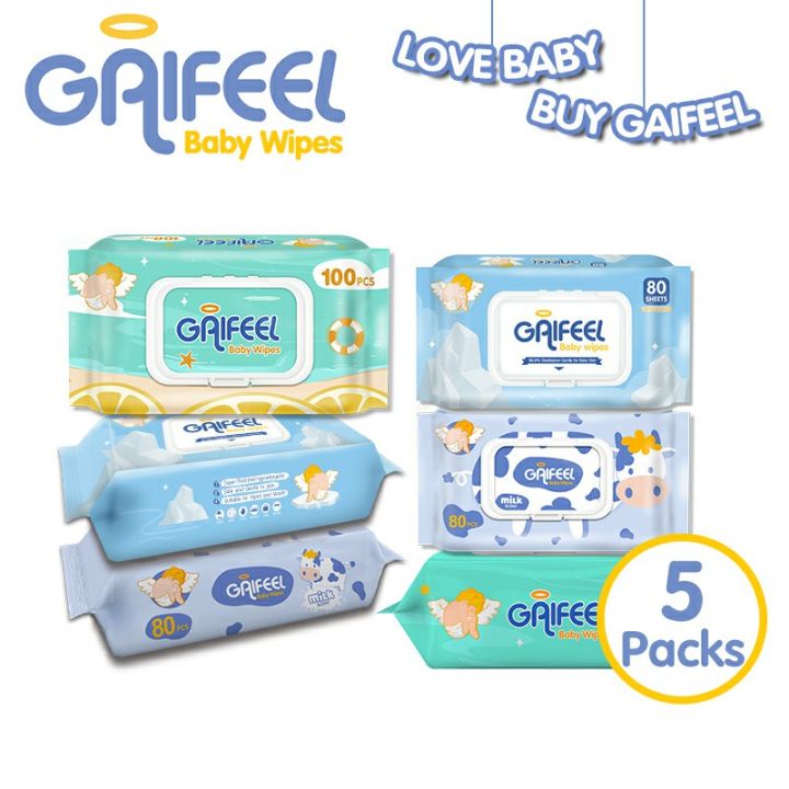 GAIFEEL Baby Wipes Wet Wipes Baby Of 5 Packs | Lazada PH