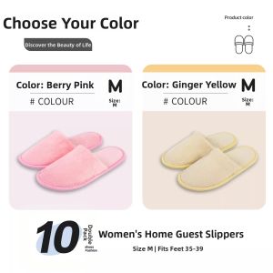 Guest Slipper Winter Home Thick Anti-slip Hotel Use Odorless 10 Pairs