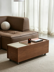Movable Minimalist Storage Side Table