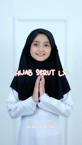 Hijab Sekolah Serut LX Semua Ukuran Kerudung Sekolah SD SMP SMA SMK