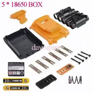 For DeWalt 20V Li-ion Battery Case Housings Shell For XR DCB183 DCB182 DCB200 DCB203 18V Lithium Batteries 5X18650 Box DCB112