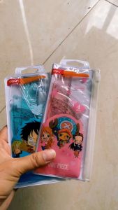 Set thước eke One Piece Deli H17 Thước học sinh cute 2 màu xanh hồng