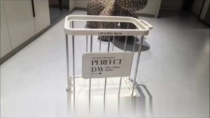 ตะกร้าใส่เสื้อผ้าสกปรกพร้อมล้อ ความจุขนาดใหญ่ โครงสร้างแข็งแรง รับน้ำหนักได้ดี ตะกร้าใส่เสื้อผ้าที่ซักได้