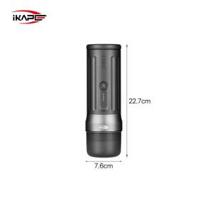 IKAPE Wireless Bluetooth Portable Coffee MakerCompatible 58MM Bottomless PortafilterSuitable For Hiking/Camping/Home Use