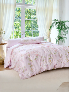 French Style Full Cotton Reversible Floral Printed Bedding Set