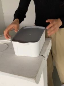 COLOGO 🥇 Portable Handle Storage Box with Cover Simple Multipurpose Dustproof Storage Containers Organizer Kitchen Bedroom