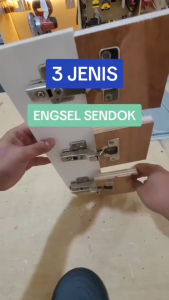 Engsel Sendok Slow Motion Hidrolik Lemari Pintu Kabinet Soft Close 1 Set Termasuk Sekrup 2798 2799