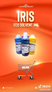 ADS IRIS & Galaxy Eco Solvent Ink CMYK 1 Liter for  DX5/DX7/DX11/XP600 Inkjet Printers