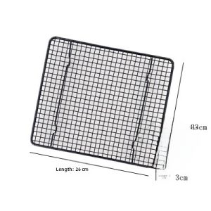 Large Size Non-Stick Baking Cooling Rack 46x26cm Bread And Cookie Wire Rack Inverted Drain Net Kitchen Cooking Baking Tool