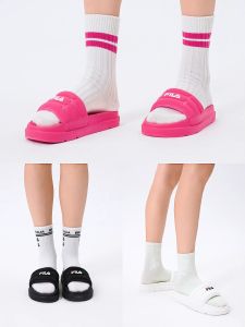 FILA CORE DRIFTER FASHION ORIGINALE Women Slippers (Black / White / Pink)