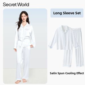 Secret World | Cooling Ice Silk Pajama Set