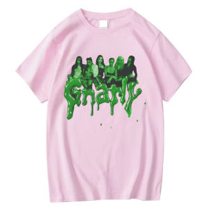 Sanrio | Retro Katseye Beautiful Chaos T-shirt Kpop Tee Gift for Woman Man Fashion Harajuku Kawaii T-shirt Womens Y2K Clothing Tops