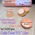 [Isi1000] Cake Case 9.5 GLASSINE HITAM & WARNA WARNI / Kertas Alas Pie Hitam Biru Hijau Kuning Pink Merah Muda Orange 9,5 / Kertas Cup Cake Glassine Hitam 9.5" / Cupcake Case Glassine Hitam 95 mm / Kertas Alas Anti Minyak 9.5. 