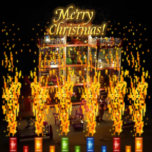 [Free doll + Free LED Light] FunToy Doll House with Led Light Princess Dream Castle Girls DIY Villa Toy Set Doll house Princess Dream Castle With light Villa Playset Birthday Gift Pretend Play house toys for Girls