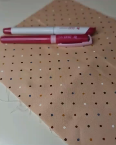 Sewline Duo Fabric Marker and Eraser ปากกาเขียนผ้าสีน้ำตาล + ยางลบ Made in Japan (50031)