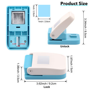 1 Inch Square Punch 2025 New Craft Lever Punch for Paper Crafts for Cardstock Gift Wrapping Greeting Cards and Scrapbooks