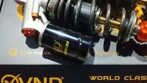 VND Shockbreaker Belakang Bebek Variasi Tabung Atas Tipe AK 111 B1 Ukuran 280mm Jupiter Z F1ZR Vega R ZR Crypton All Motor Bebek Aktif Preload Rebound Original VND RACING