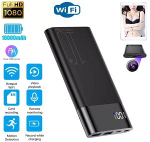 4K 1080P Wifi Wireless Power Bank Spy Camera Night vision motion detection 10000mAh Portable Power Bank