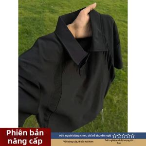 LIUBU | Áo Polo MESH Thoáng Khí Siêu Nhẹ Cho Mùa Hè Chất Liệu Kẻ Sọc Lạnh Nhanh Khô