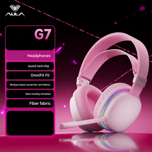 AULA-G7/G7 Pro FPS Gaming Headphones with Tri-mode Noise Cancelling and Microphone: High Sound Quality Stylish Design and Low Latency