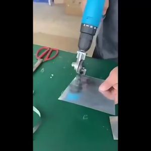 Đầu cắt tôn gắn máy khoan cắt tấm sắt nhôm bộ dụng cụ chuyển khoan sang máy cắt tôn tiện lợi