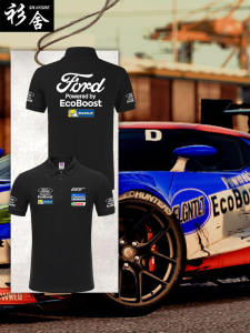 Ford Ford Racing GT Le Mans Restoration Car Fans Racing Suit Polo Shirt Men Lead Short Sleeve T-shirt Half Sleeve