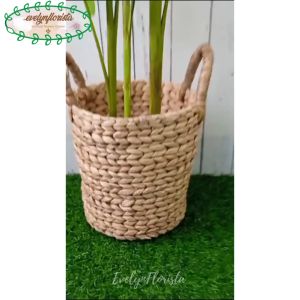 Pohon Hias Daun Pisangan Heliconia Bunga Bird Of Paradise T165 Latex Artificial Pot Dasar Cover Eceng Gondok Handle Medium Dekorasi Rumah Aesthetic