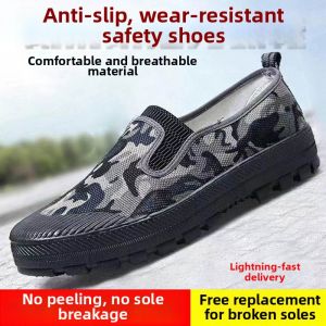 PH | Slip-on Slip-resistant Wear-resistant Canvas Work Shoes