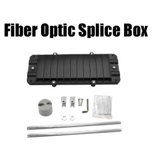 12 Core Cable Splice Box Small D-type Fiber Optic Splice 2 in 2 Out Fiber Splice Tray