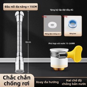 Đầu Vòi Nước Bếp Chống Bắn 360 Độ Có Thể Điều Chỉnh