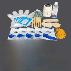 Handmade Indigo Dyeing Tool Kit Full Set Handcraft DIY Material Package Wax Dyeing Pigment Blue Dye Printing Bubble Fabric