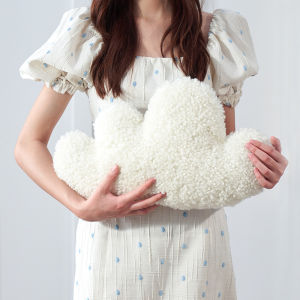 Áo Gối Hình Trái Tim Hình Ngôi Sao Dễ Thương Bằng Da Lông Cừu Hình Đám Mây Gối Lông Xoăn Gối Quà Tặng Trang Trí Nhà