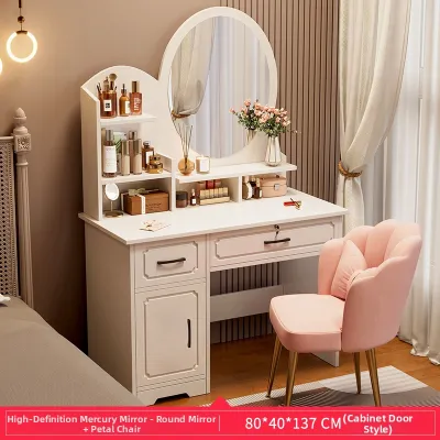 xinyafitment | Trendy Compact Vanity 2025 New Design Modern Minimalist Home Light Luxury Storage Table