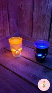 Pinky Bee Dekorasi Halloween Lampu LED Gelas Tengkorak 66162100