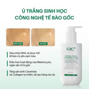 GSC Natural Pearl Whitening Cream Ủ TRẮNG BIO NANO SINH HỌC GIẢI PHÁP LÀM SÁNG AN TOÀN