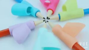 3pcs Pencil Grip Writing Corrector Posture Correction Tool Ergonomic Finger Trainer Children Pen Writing Grip Holders for Kids