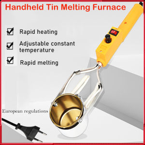 300W Tin Melting Solder Furnace Adjustable Temperature High Temperature Resistant Desoldering Pot Tool EU Plug