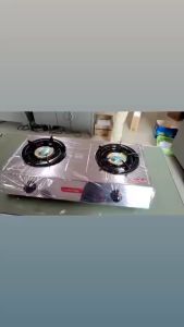 เตาแก๊ส LUCKY FLAME เตากล่องคู่ หัวสแตนเลส รุ่น AT-142 (ชำระหนี้)