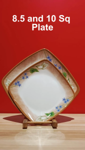 Smart Home Ph 4PCS SET Tropical Flower Design Melamine Ware Dinnerware platebowlscups (TROPICAL FLOWER-W)