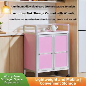 FEIZHUXIANSEN | Multipurpose Aluminium Storage Cabinet Wheels