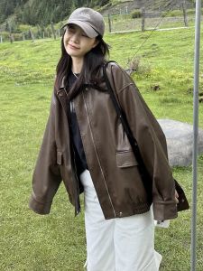 CHOUXIE | Stylish and Trendy Summer Leather Jacket for Women