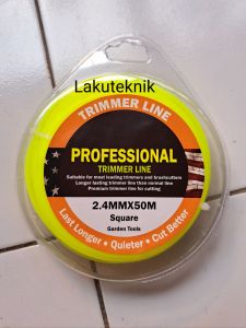 Senar Nylon 50 Meter Potong Rumput Trimmer Line 2.4mm Profesional