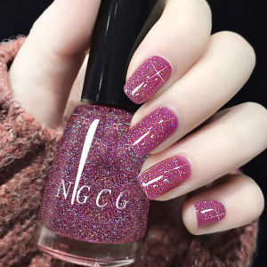 Nail Polish 2024 New Arrival Colorful Flash Purple Fairy Net Red White Suit Baking-Free Quick-Drying Long-Lasting Non-Peeling Non-Toxic