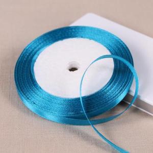 Wide 6mm~50mm 22meters/roll Peacock Blue Satin Ribbon Sewing Christmas Wedding Party Decoration Gift Wrap Handmade Material