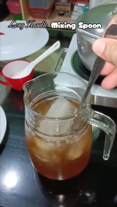 Long Handled Stainless Steel Coffee Spoon Mixing Spoon Tea Coffee Ice Cream Dessert Round Head Spoons 20/26/32cm